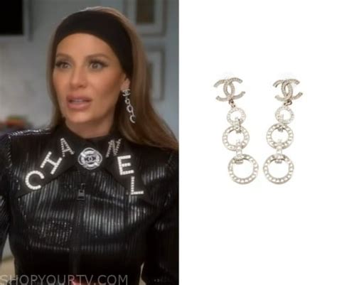 dorit chanel earrings|Real Housewives Earrings: Chanel Letter Earrings Latest Trend.